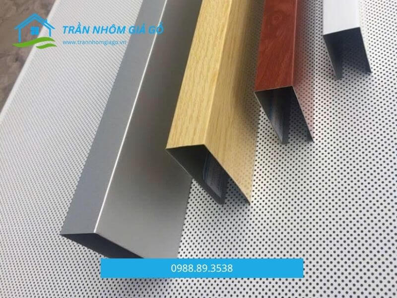 kích thước trần nhôm giả gỗ