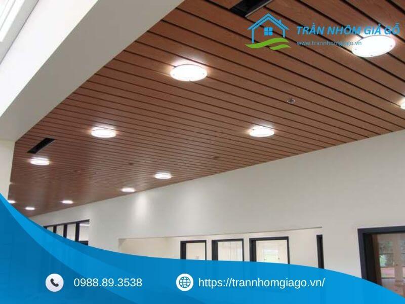 Thực tế khi sử dụng la phông nhôm giả gỗ 