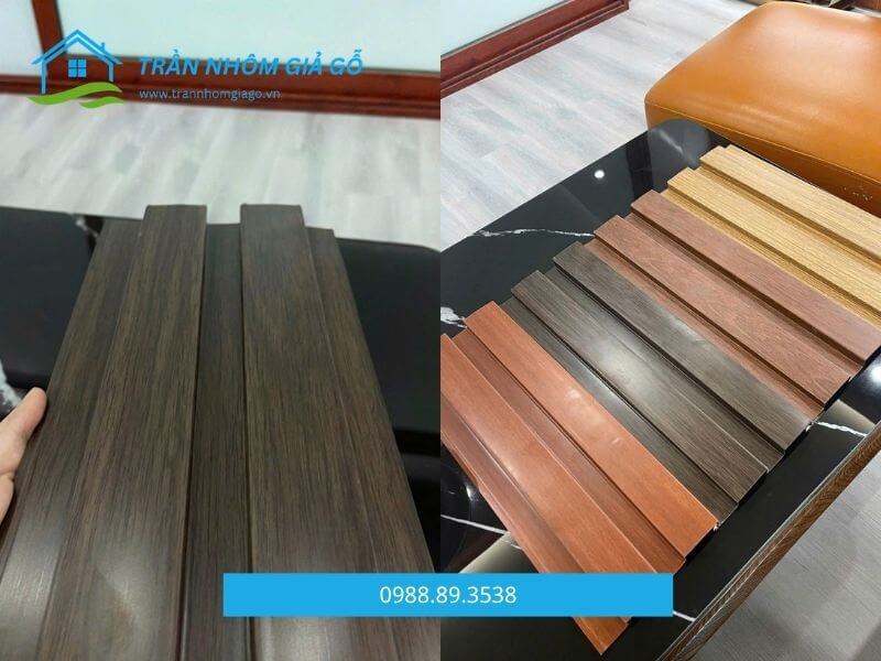 Màu trần nhôm giả gỗ phổ biến