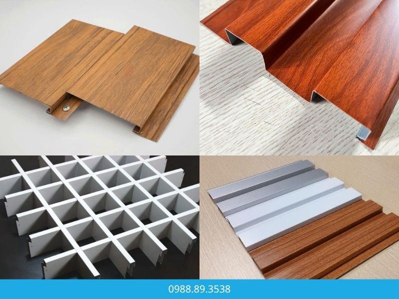 Các mẫu trần nhôm giả gỗ