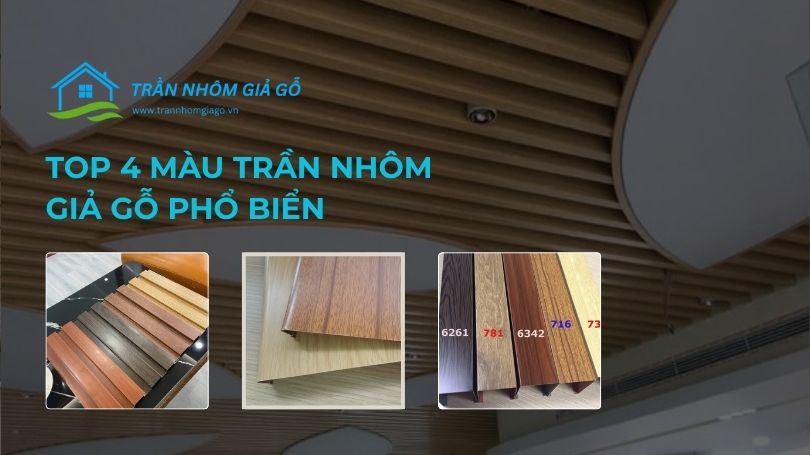 màu trần nhôm giả gỗ