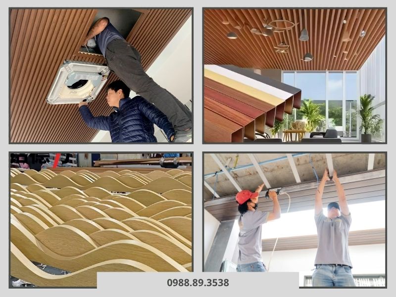 Thi công trần nhôm giả gỗ đúng kĩ thuật