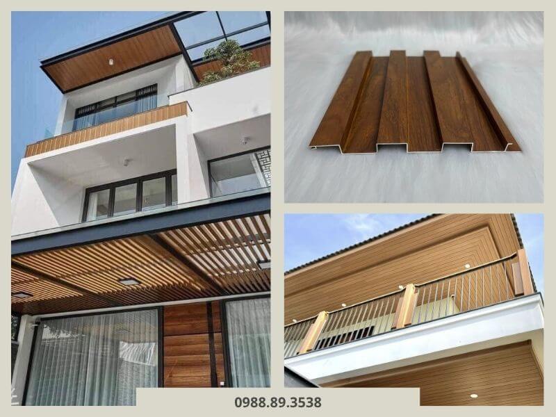 Trần nhà nhôm giả gỗ cho ngoại thất