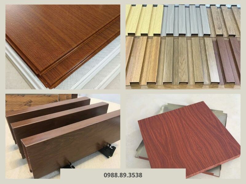 Trần nhôm giả gỗ giống vân gỗ tự nhiên