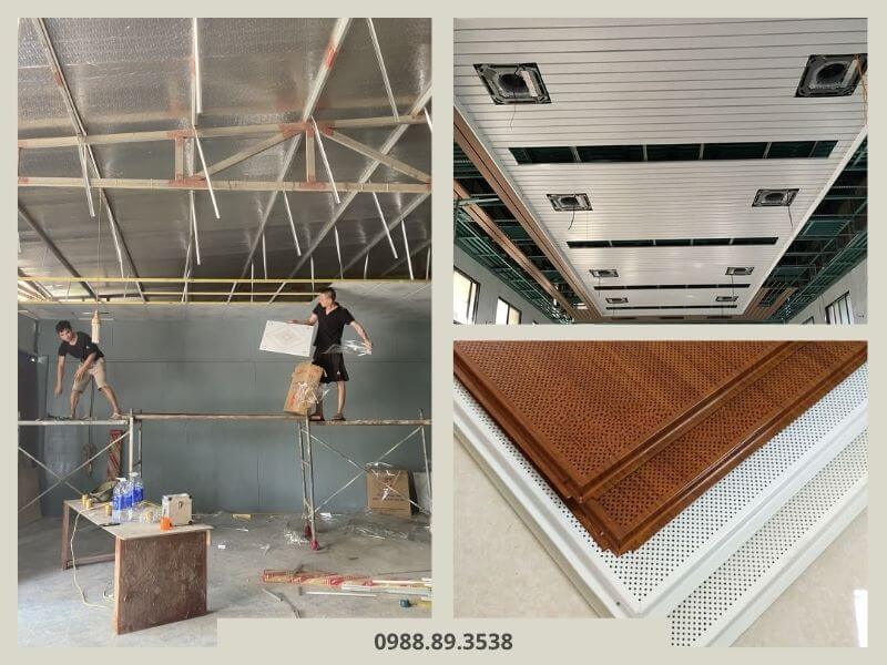 Cấu tạo cơ bản của một hệ trần nhôm