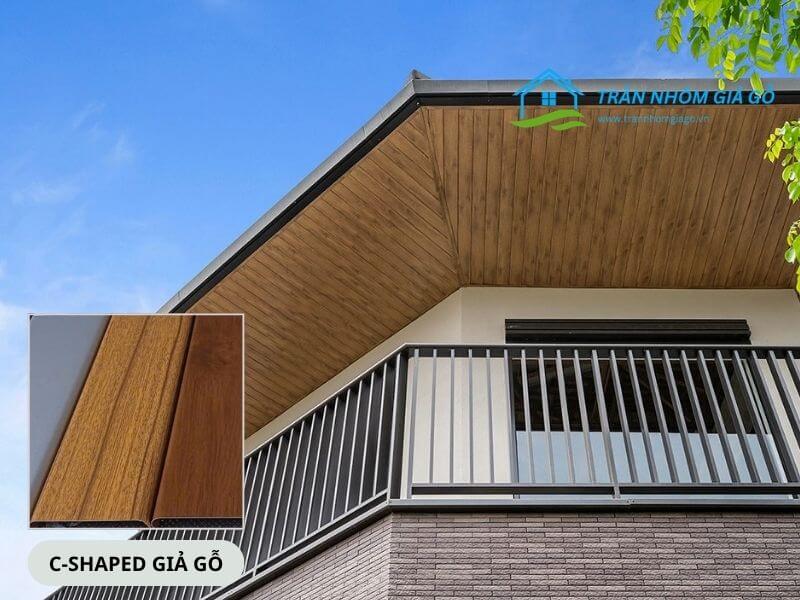 Hệ trần C-Shaped giả gỗ