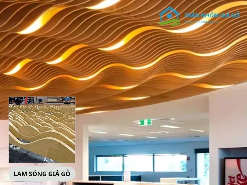 Hệ trần lam sóng giả gỗ