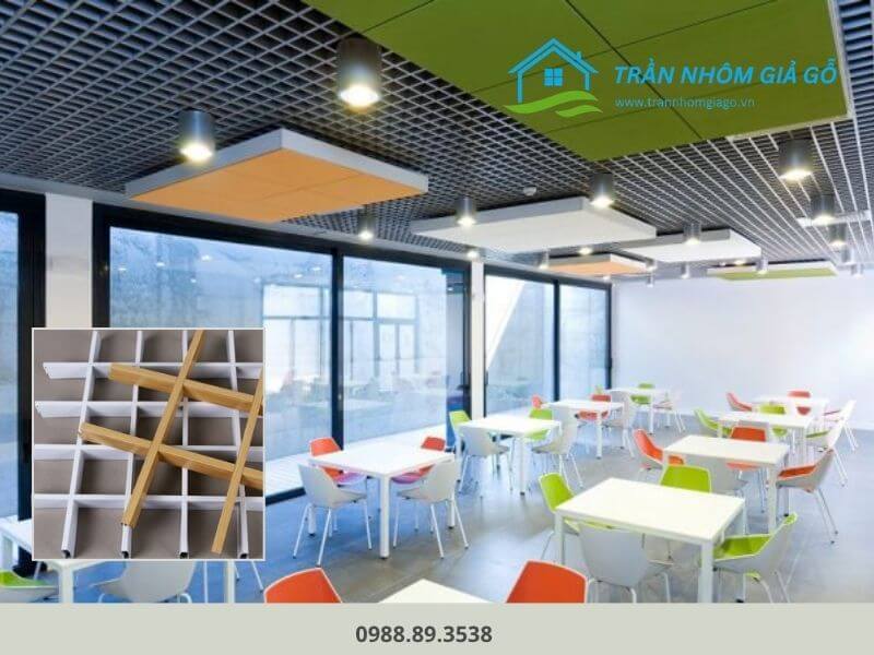 Mẫu trần nhôm Caro