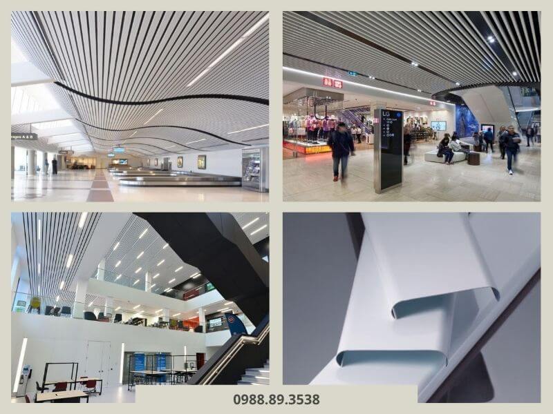 Mẫu trần nhôm Linear