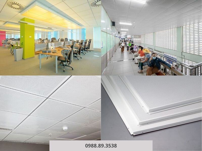 Một vài hình ảnh về trần nhôm thả