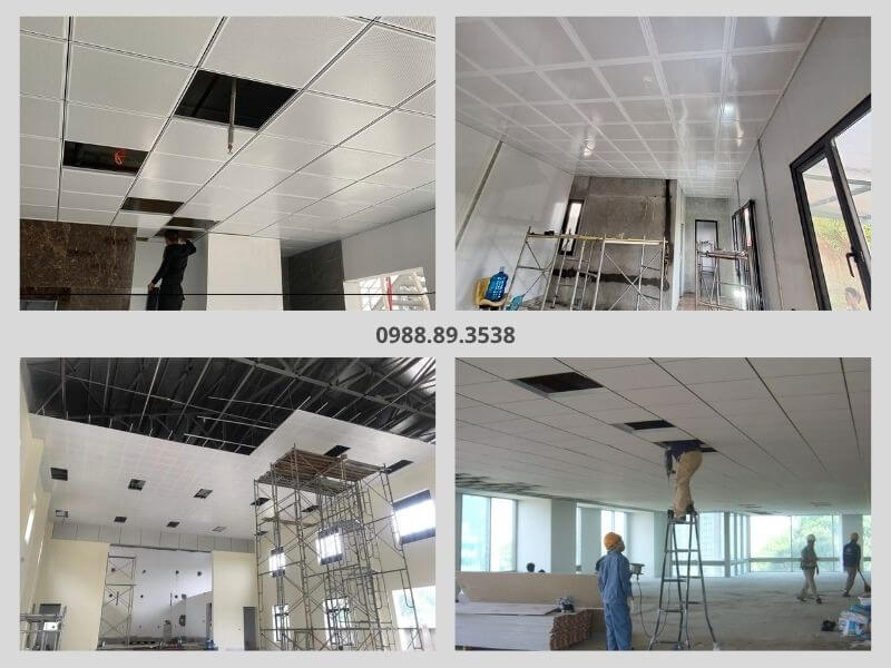 Thi công trần nhôm Austrong 600x600 đảm bảo độ bền