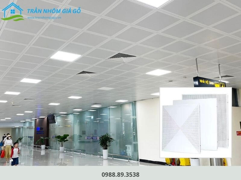 Trần Clip-in 600x600 đục lỗ