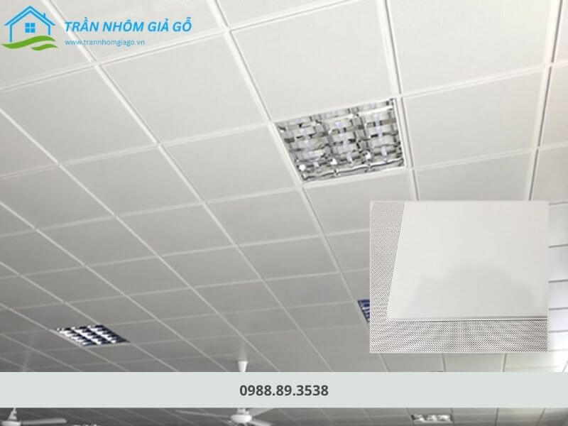 Trần nhôm Austrong lay-in 600x600 trơn