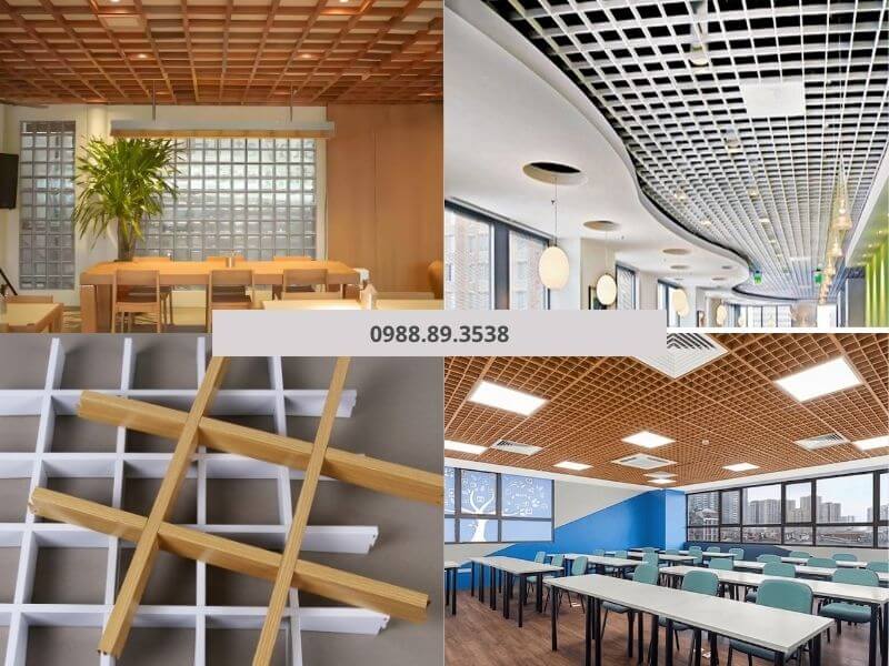 Trần nhôm Caro nâng tính thẩm mỹ và hiện đại cho không gian