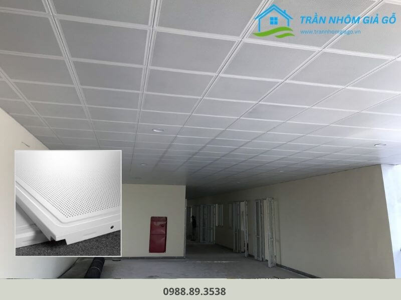 Trần nhôm Clip-in đục lỗ