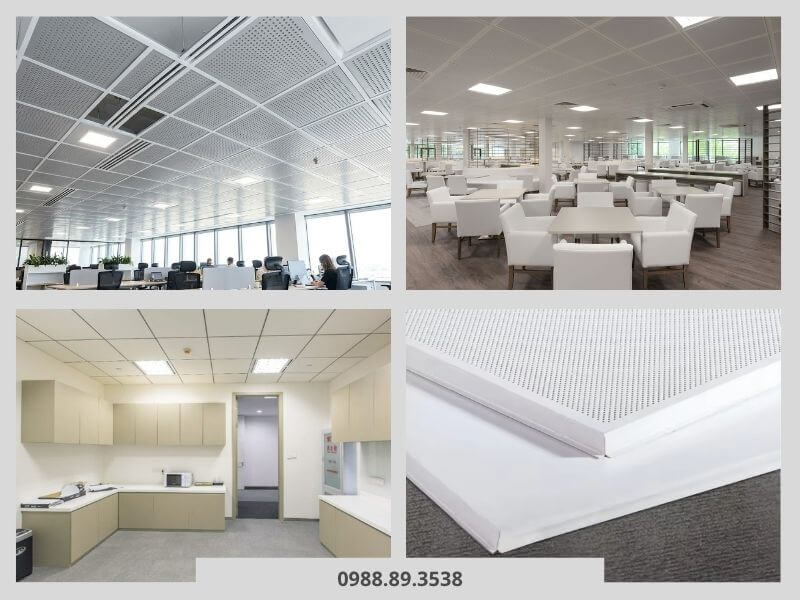 Trần nhôm Clip-in, Lay-in mang lại không gian sang trọng, tinh tế