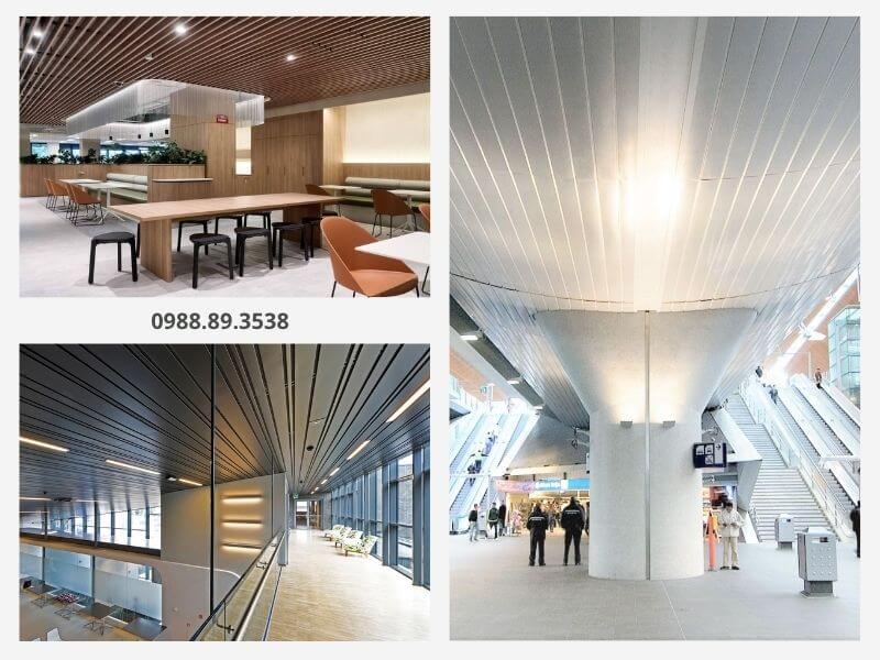 Trần nhôm dạng thanh