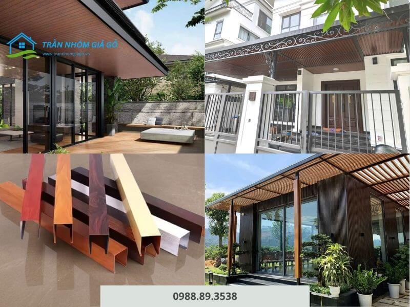 Trần nhôm giả gỗ tăng tính thẩm mỹ cho ban công