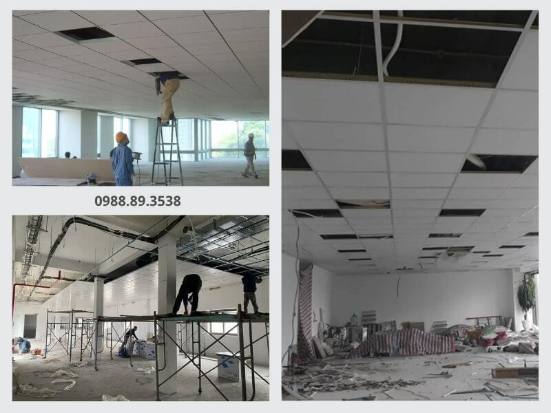 Trần nhôm thả có khả năng tháo rời từng tấm