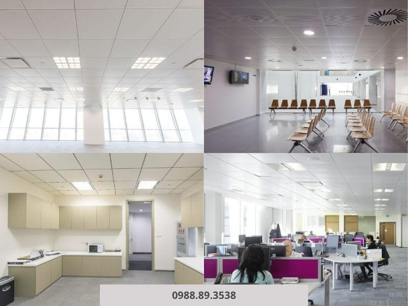 Trần nhôm thả ứng dụng linh hoạt ở nhiều không gian