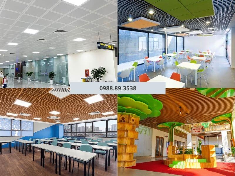 Trần tiêu âm ứng dụng ở nhiều không gian