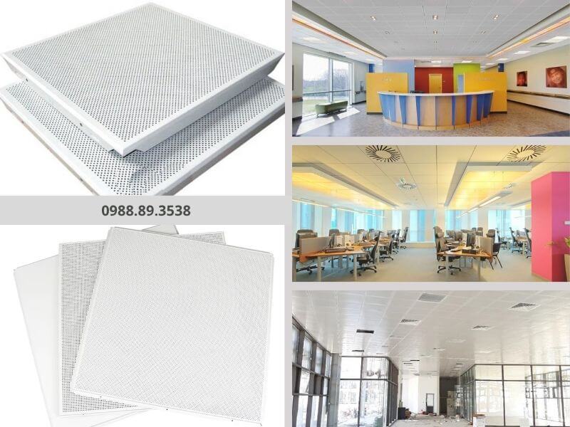 Ứng dụng trần Austrong 600x600 tại văn phòng, tòa nhà