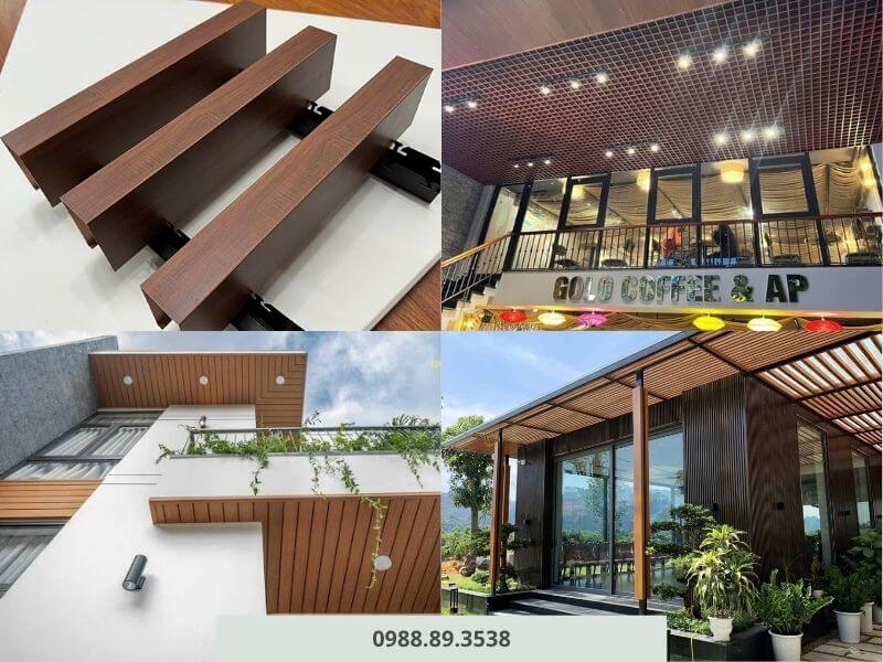Ưu điểm vượt trội của trần nhôm vân gỗ ngoài trời